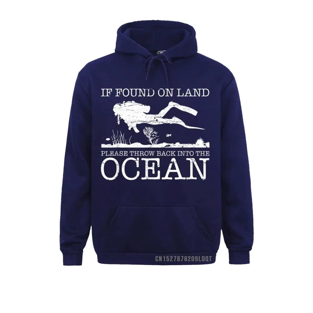 If Found On Land Scuba Diving Shirt Funny Diver Gift T-Shirt__B6988 Long Sleeve Hoodies NEW YEAR DAY  Men's Sweatshirts Custom Sportswears Prevailing If Found On Land Scuba Diving Shirt Funny Diver Gift T-Shirt__B6988navy