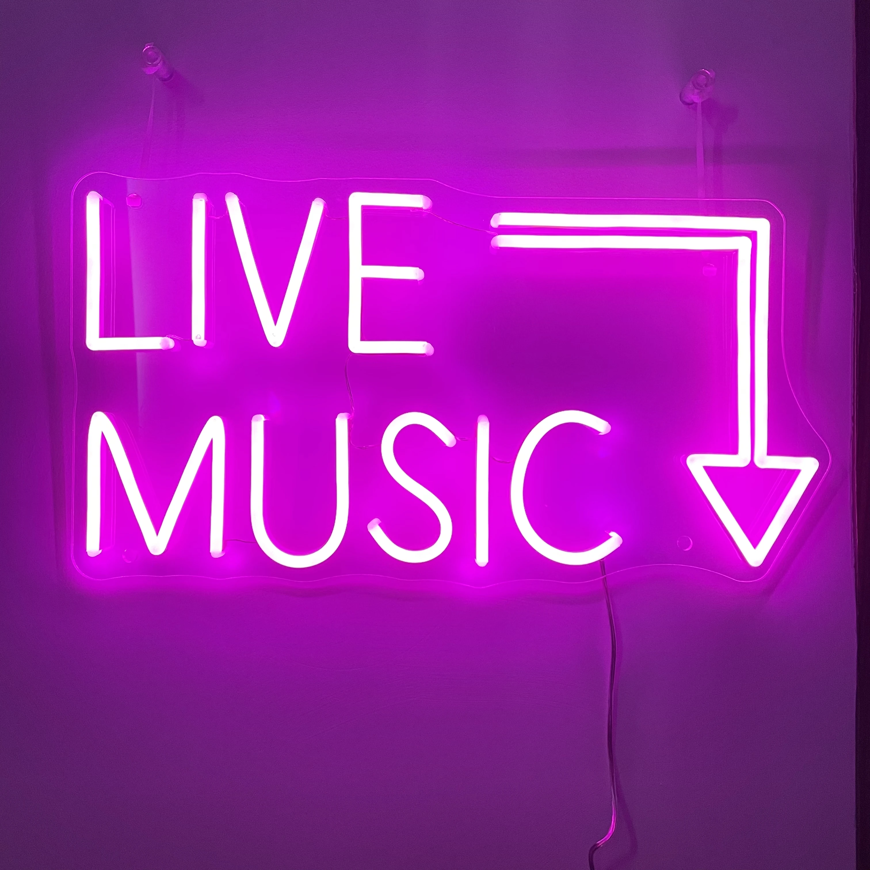 Live Music Handmade Custom LED Neon Sign,Wedding Light Sign,Neon LED Sign,Neon Lights,Neon Sign Bedroom Girl,LED Neon