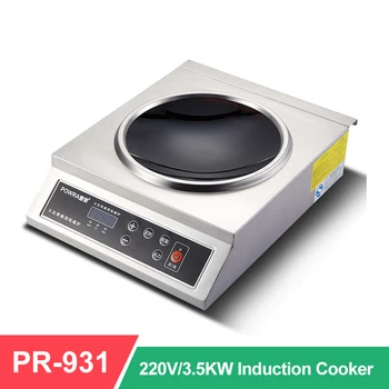 

3500W 220V Induction cooker Commercial Button Touch Waterproof Stainless Steel Household Cooktop Embedded Hotpot Hob Burner