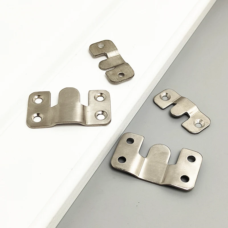 Stainless Steel Wall Hook Self Kitchen Home Bathroom Hanger 4pcs