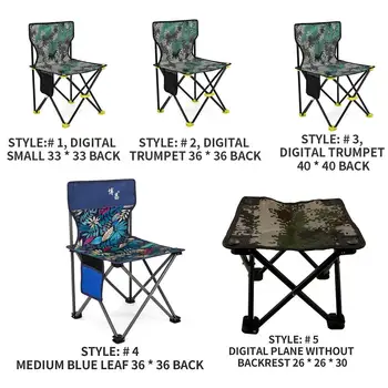 

Folding Chair Portable Folding Camping Stool for Backpacking Hiking BBQ Picnic Travel Beach Deck Seats Garden Furniture