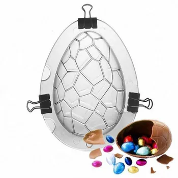 

Dinosaur Egg Chocolate Mould Acrylic DIY 3D Easter Eggs Mold Dinosaur Egg Cake Molds Birthday Cake Decorating Baking Tool Gadget