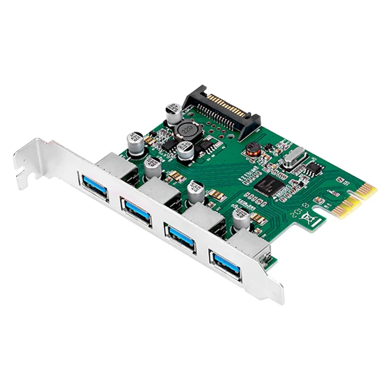 PCIe для USB3.0 4-Порты и разъёмы адаптера PCIe2.0 с возможностью замены во время работы