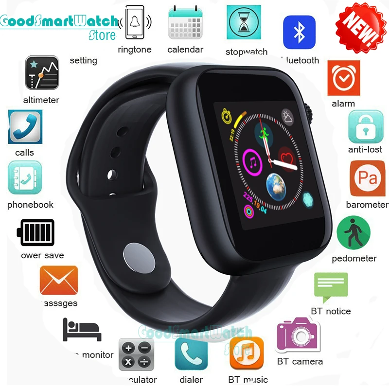 Apple watch, Android A1, для смартфона, часы для мужчин и женщин, умные часы, Поддержка 2G, SIM, TF карта, с видеопроигрывателем, часы для детей A1, часы