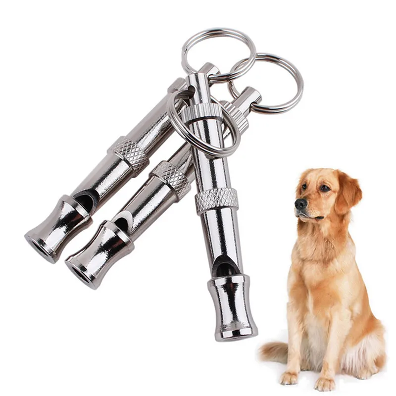

Stainless Steel Dog Whistle to Stop Barking Ultrasonic Dogs Training Deterrent Whistle For Pet Bark Control