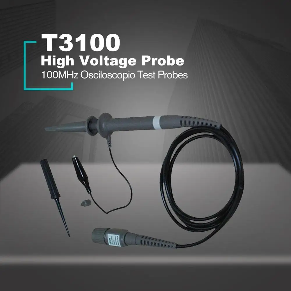 

Hantek T3100 100:1 High Voltage Oscilloscope Probe 100MHz 2500V BNC Interface Osciloscopio Test Probes