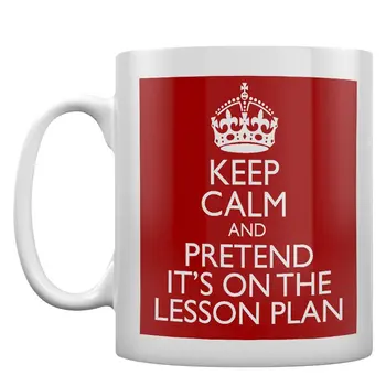

Keep Calm and Pretend It's on The Lesson Plan Red Mug
