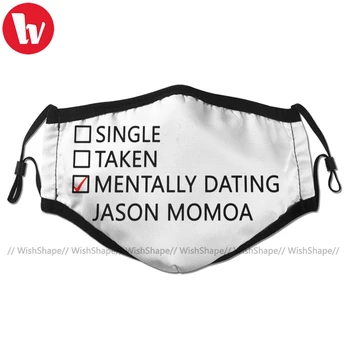 

Justice League Mouth Face Mask Mentally Dating Jason Momoa Facial Mask Fashion Cool with 2 Filters for Adult