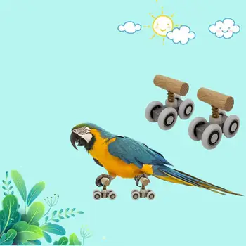 

Parrot Intelligence Toys Mini Training Pulley Toys For Budgies Parakeet Growth Funny Toy Grinding Claw Mini Pulley Toys