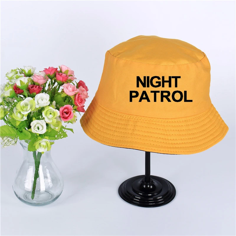 Night Patrol Family Cosplay Love Logo Hat Women Mens Panama Bucket Hat Night Patrol Family Cosplay Design Fishing Fisherman Hat