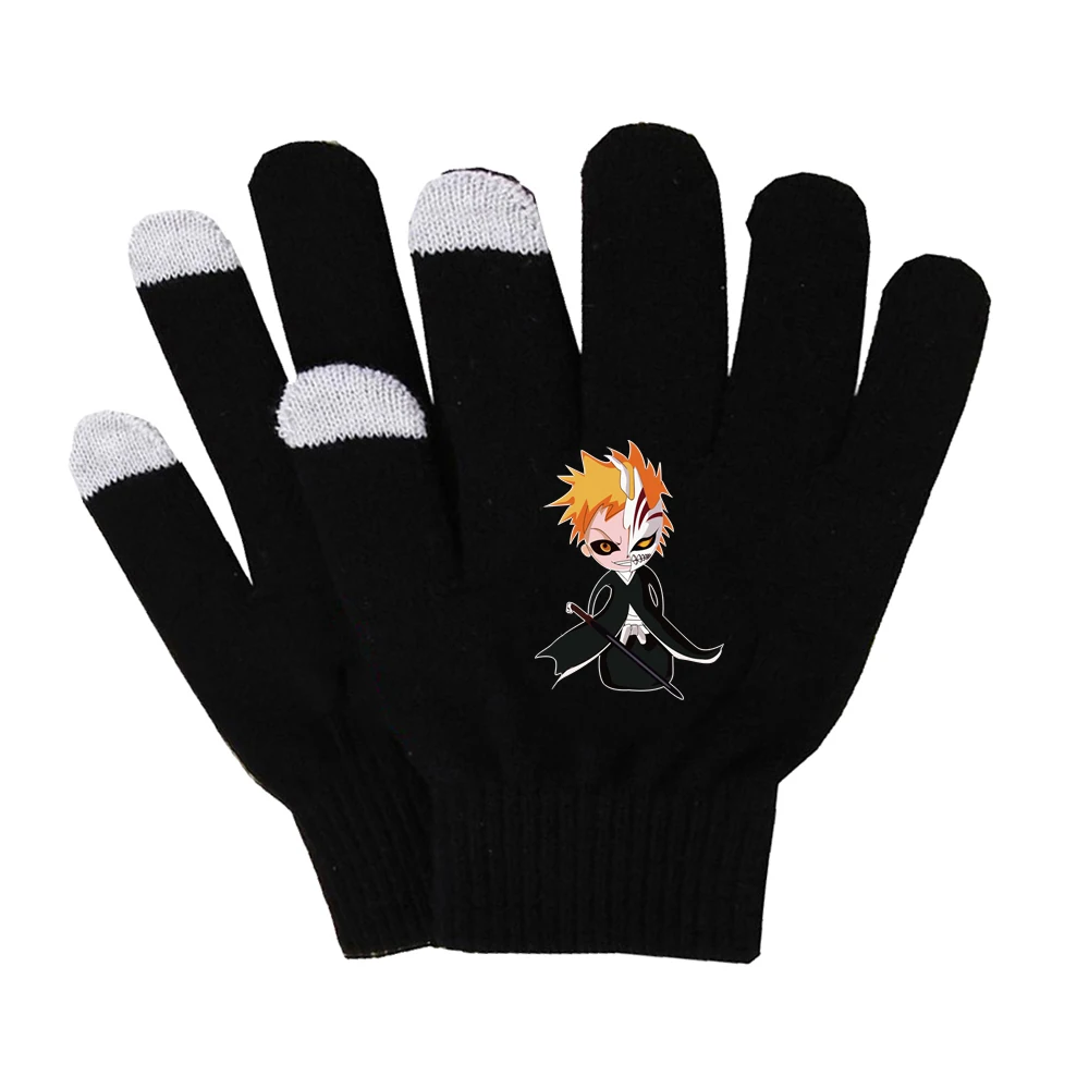 18 Аниме BLEACH перчатки с плюшевой подкладкой Перчатки Многофункциональные зимние мягкие перчатки сенсорный экран смартфон женские перчатки - Цвет: 18
