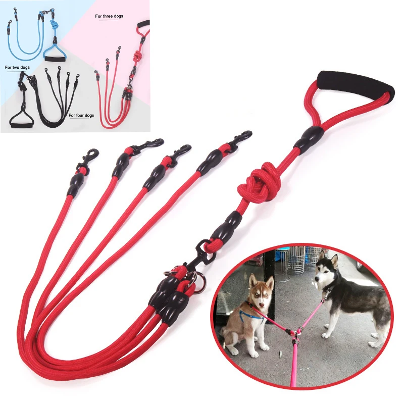 

Walk Two and more Dogs Leash Nylon Double Dual Two Pets Dogs Leash 2 Way Coupler Walk Dogs Collars Harness Leads Pets