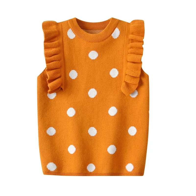 Новая одежда для маленьких девочек; весенне-осенний детский жилет; жилет для девочек; повседневная одежда в горошек для маленьких девочек; Gilet Enfant; детская одежда - Цвет: As picture