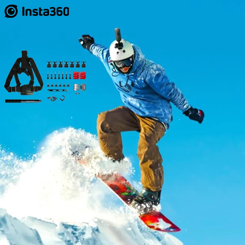 Лыжный комплект Insta360 аксессуары для катания на лыжах и сноуборде Insta 360 ONE R /