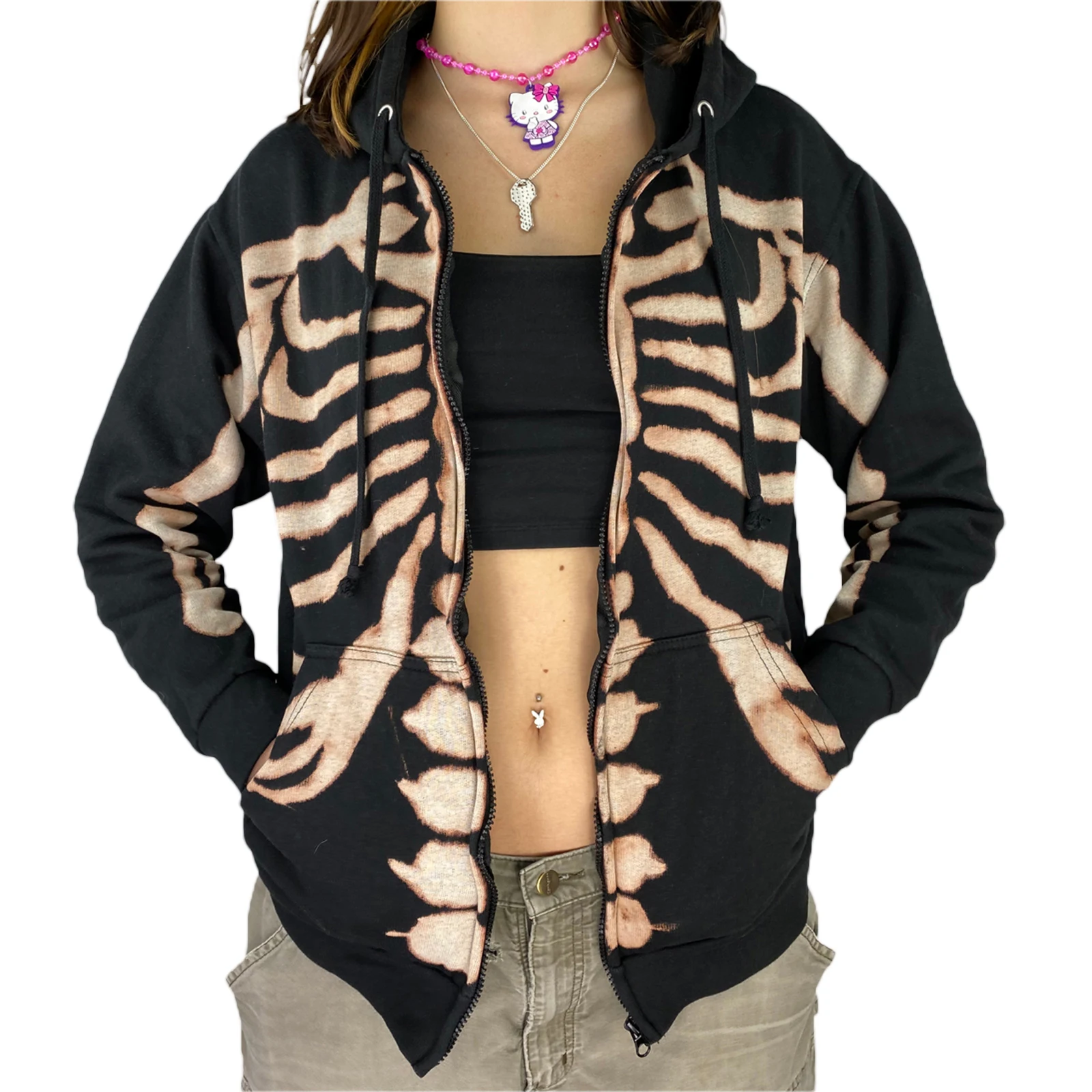 skeleton body moletom com capuz