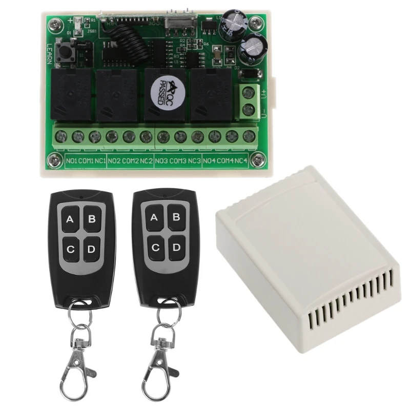 

Wireless Remote Control DC 14V 4CH 315MHz Relay Switch 2 Transceiver + Receiver