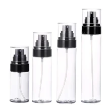 1 adet yüksek kalite şeffaf boş sprey şişeler 50ml/80ml/100ml/120ml plastik doldurulabilir konteyner boş kozmetik kapları