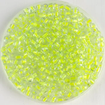 

200pcs transparent green Czech seed glass beads 4mm rice beads DIY production fashion jewelry handmade materials