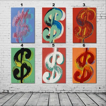 

Dollar oil painting by Andy Warhol Art on canvas Poster Wall Art,no frame