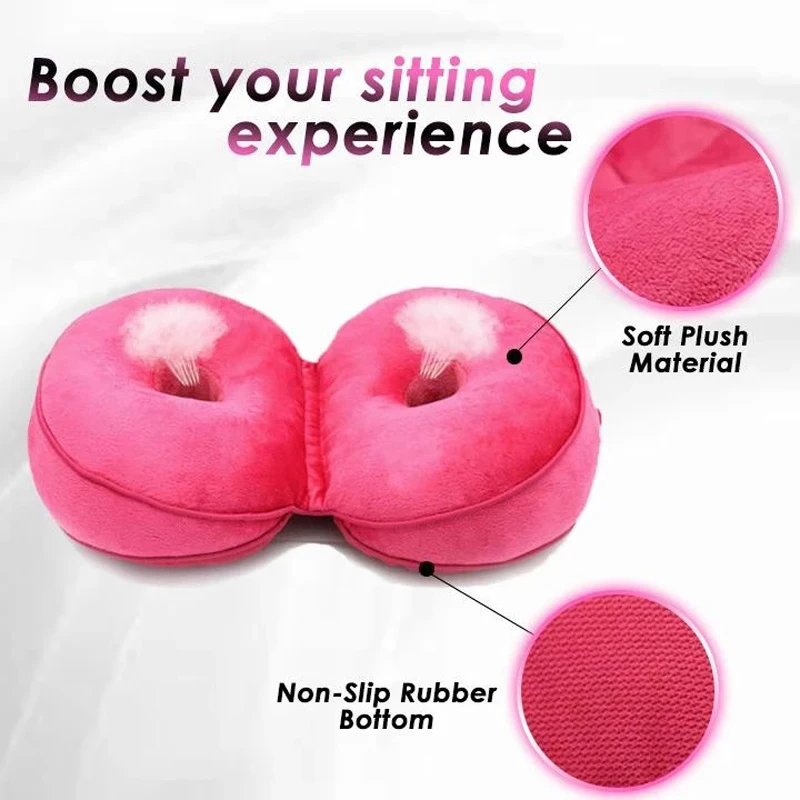 red cushions Multifunctional Dual Comfort Orthopedic Memory Foam Seat Cushion Pelvis Folding Pillow Lift Hips Up Cushion In Car Home Office outdoor bench cushion