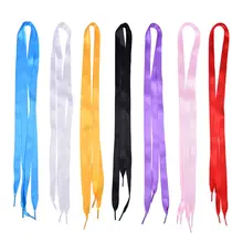 1 пара, новинка, унисекс, Япония-корейская лента, широкая плоская обувь, шнурок, ремешок для кроссовок, 7 цветов, 2 размера, яркие цвета