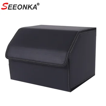 

Car Trunk Organizer Storage Box Bag PU Leather Storage Container Auto Organizer Not Messy Save Space Trunk Organizer Box Product