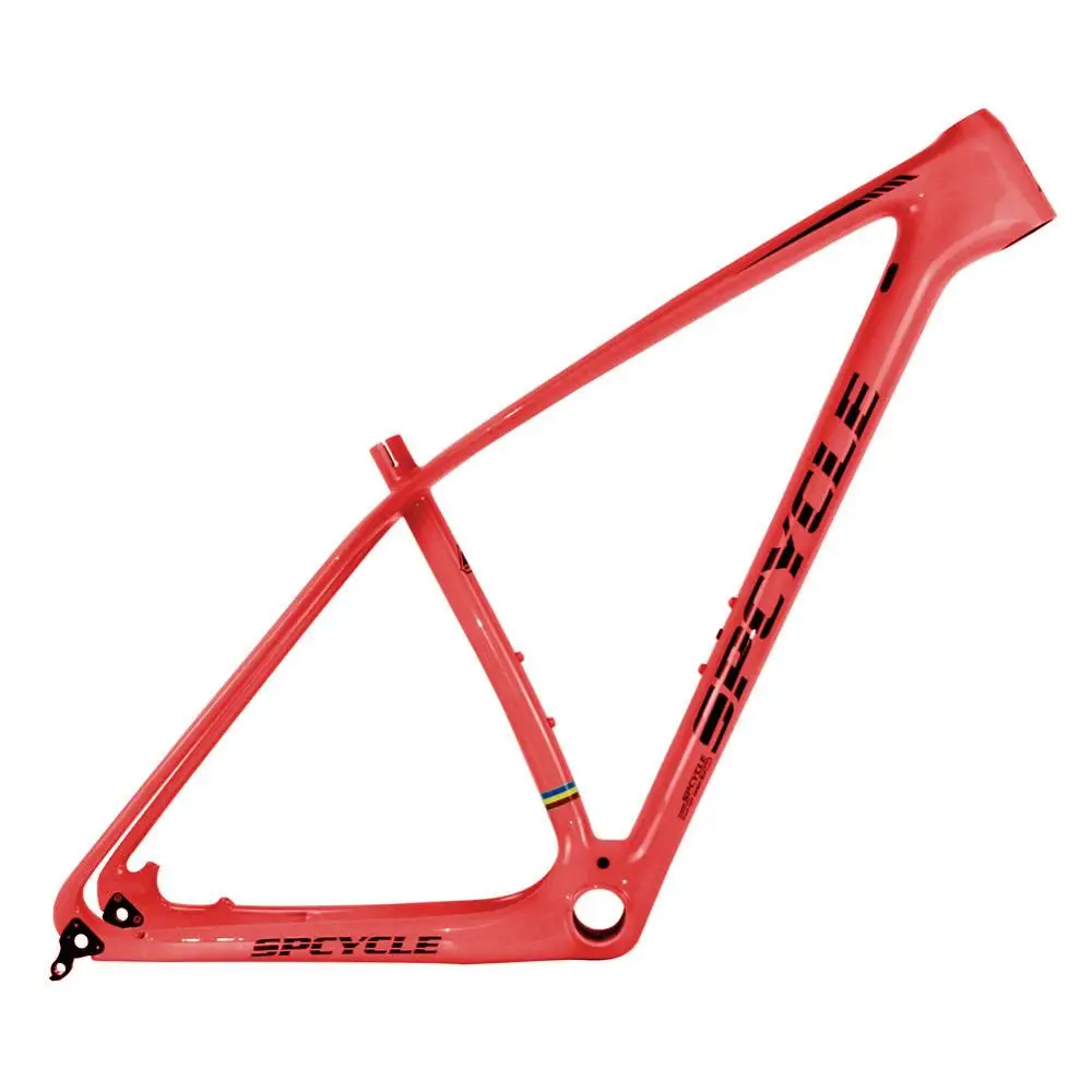 Red Color Spcycle T1000 Полный Carbon горные велосипеды Frame 29er углерода MTB раме велосипеда Совместимость 135*9 QR и 142*12 через ось 9 Цвета - Цвет: Red Color