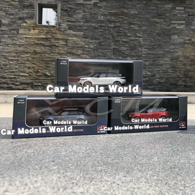 Литая под давлением модель автомобиля для ЖК-моделей Velar 1: 64 3 шт(белый, красный, синий)+ маленький подарок