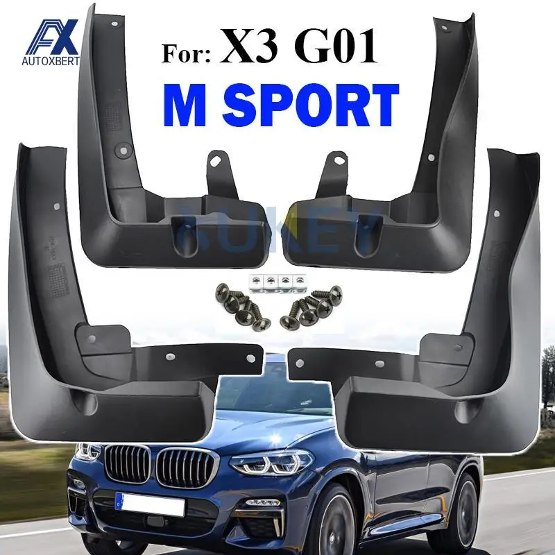 Set Front Rear For BMW X3 G01 M sport 2018 2021 Mud Flaps Mudflaps