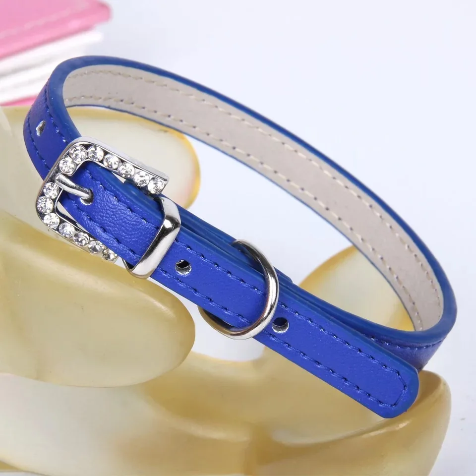 Pet Dog Collar PU Adjustable  Pets Dogs CatsCollar Control Handle Training Pet Cat Dog Puppy Kitten Collar Pet Supplies Products