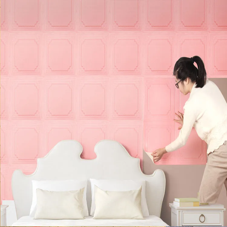 3D Brick Wall Sticker DIY Decoration Creative Wallpaper Self-adhesive Soft Case Anti-collision Bedroom Living Room | Обустройство