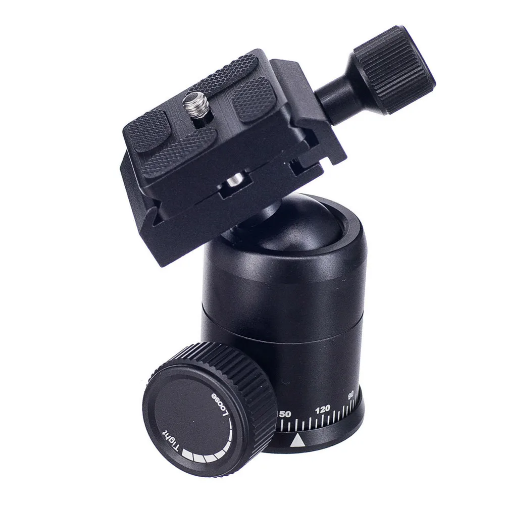

Professional Camera Ball Head 360 degree Rotating Tripod Panoramic BallHead with plate 1/4" to 3/8" Screw for DSLR Camera