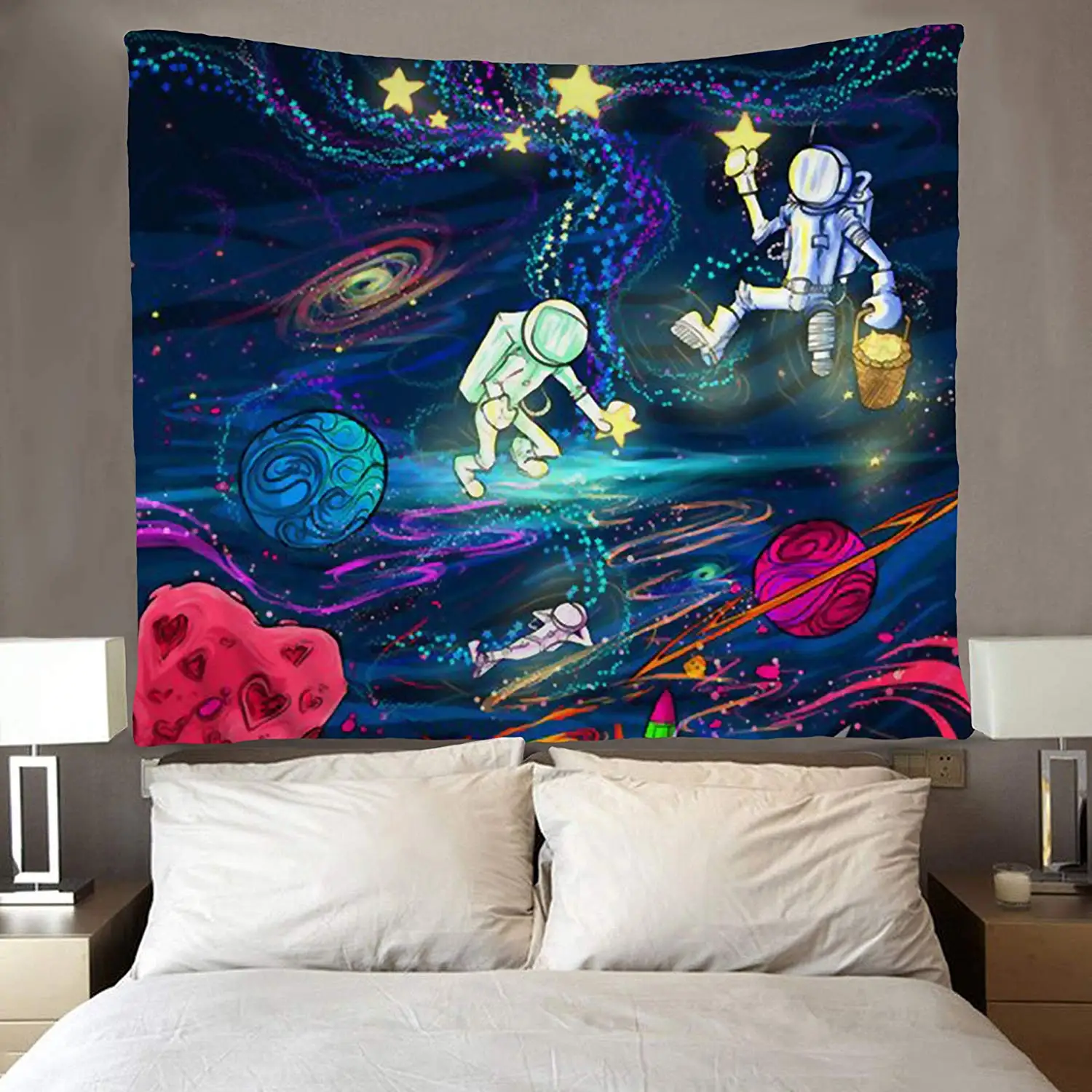 

Astronaut Into Space Oil Painting Tapestries Wall Hanging