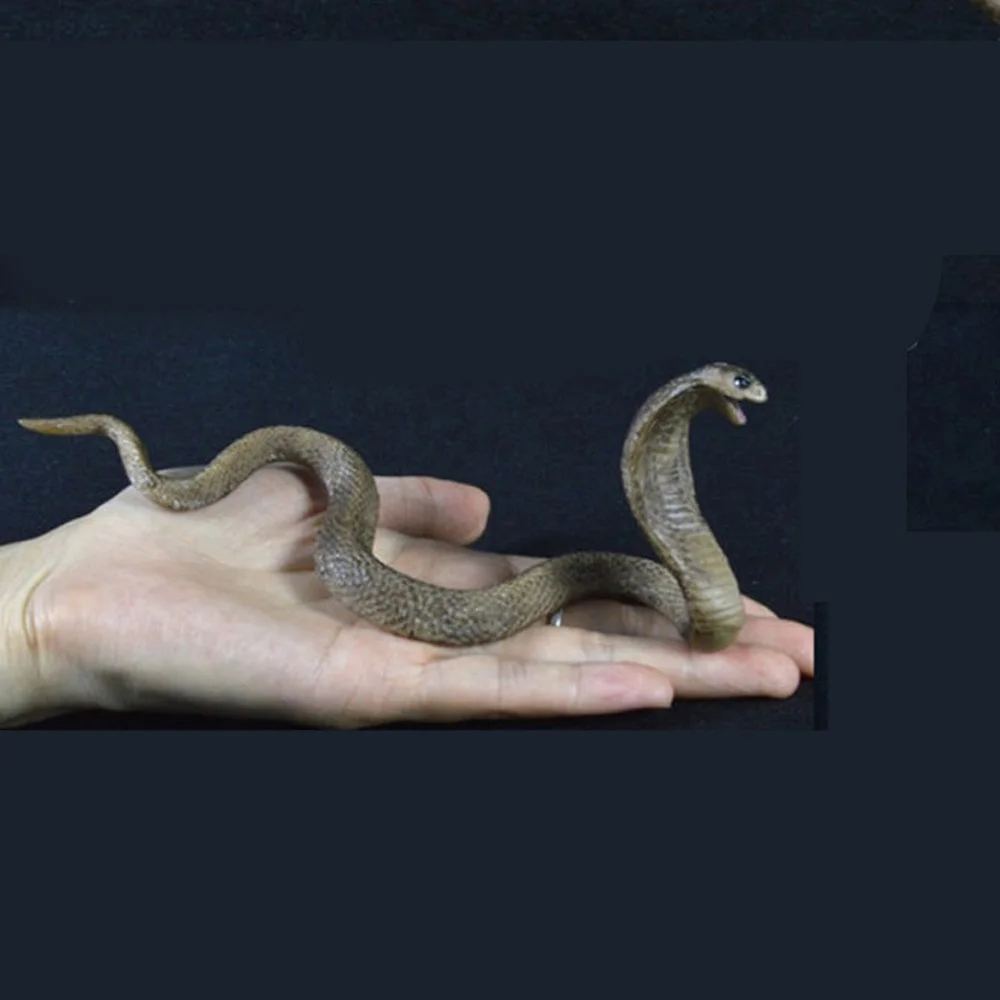 Детская модель дети змея кобра игрушки подарок полезные реалистичные реплики фигурки животных реалистичные образовательные Новые