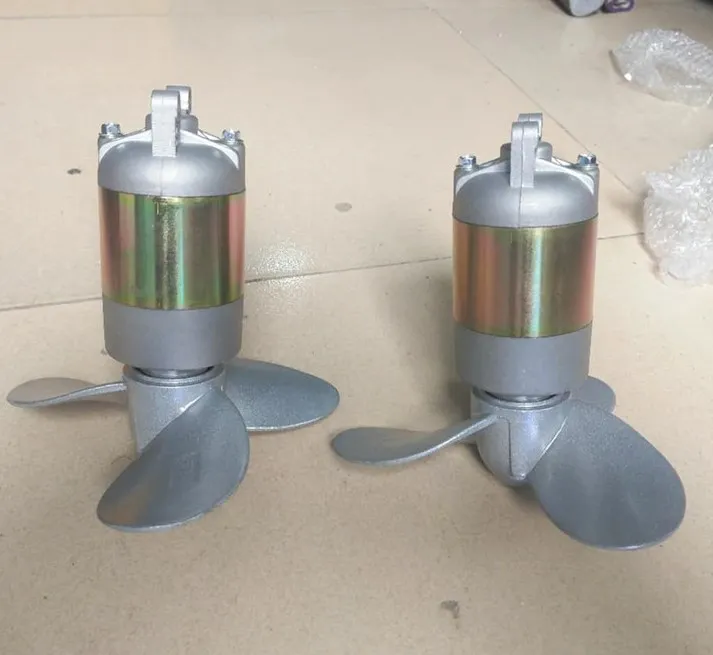 Diy motor de popa elétrico hélice pendurado