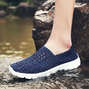 

Shoes Men Sneakers Breathable Loafer Weaving Casual Shoes Summer Comfortable Soft Light Male Masculino Fashion Pop Nice Zapatos