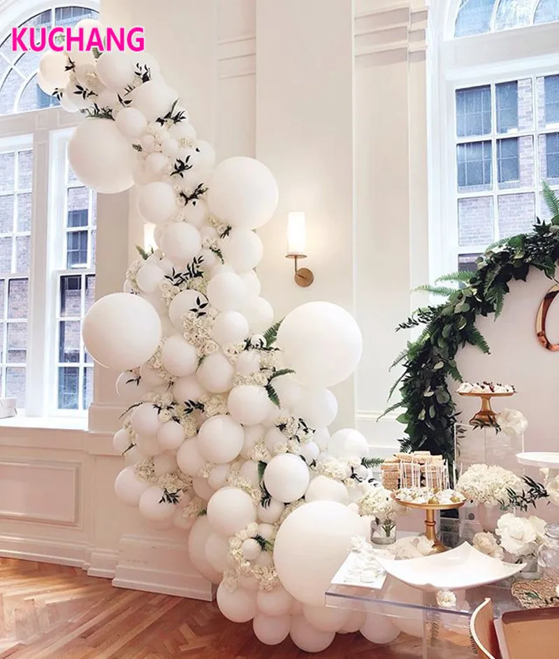 Giant White Round Balloons 5/10/12/18/36 inch Wedding Mini Macaron Jumbo Arch Backdrop Photography Decor | Дом и сад
