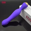 FAAK silicone wand vibrator powerful usb recharge double head vibrating anal plug clit masturbate prostate massage anal dildo 1