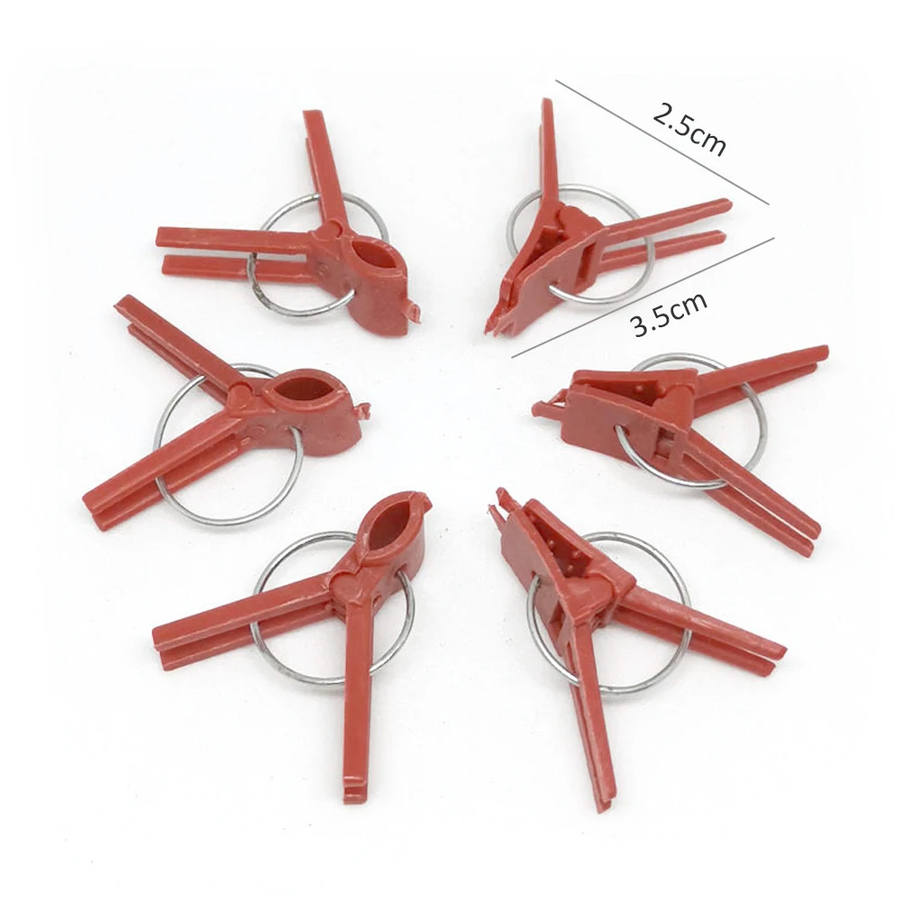 Многоразовые зажимы для растений 100 шт. садовые инструменты клипсы пластиковое