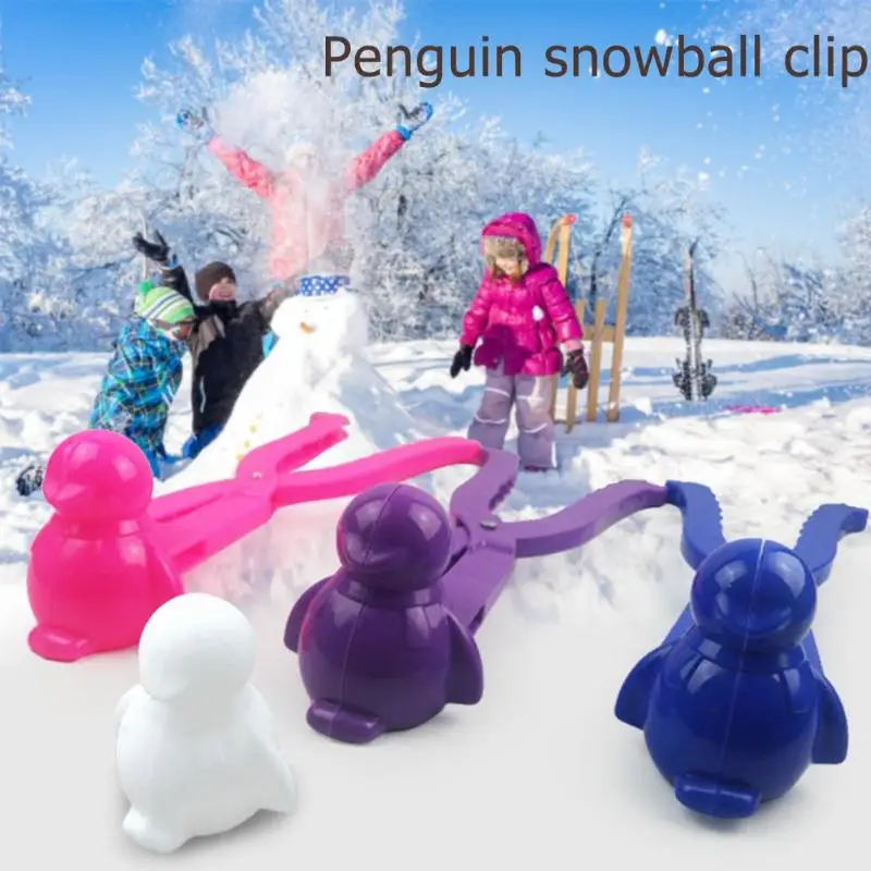 Креативный пластиковый 3D снеговик форма-зажим для детей Зимний спорт на открытом воздухе снег песок делая форму смешные игрушки инструмент