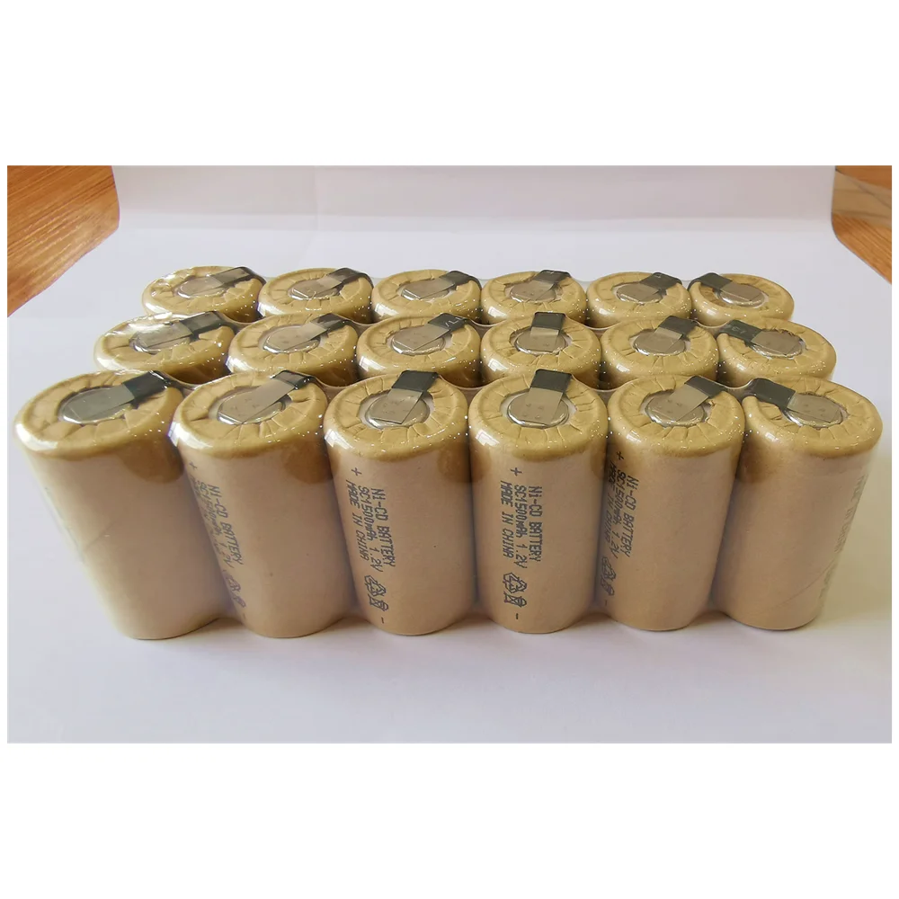 Seaspray 18 шт. 1,2 в Ni-CD SC1500mAh батареи питания 10C с вкладками аккумуляторная батарея для чистки робот электрическая отвертка