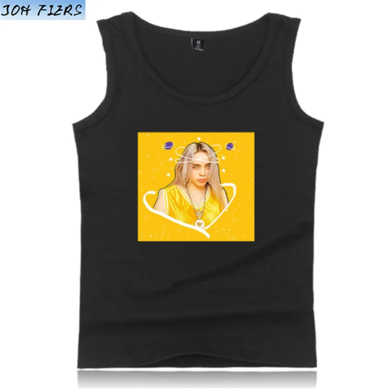 Billie eilish жилет, новинка, 2D принт, круглый вырез, майка, топ, летняя, классная, без рукавов, новинка, Хит, мужская, женская, повседневная, парная одежда, новинка