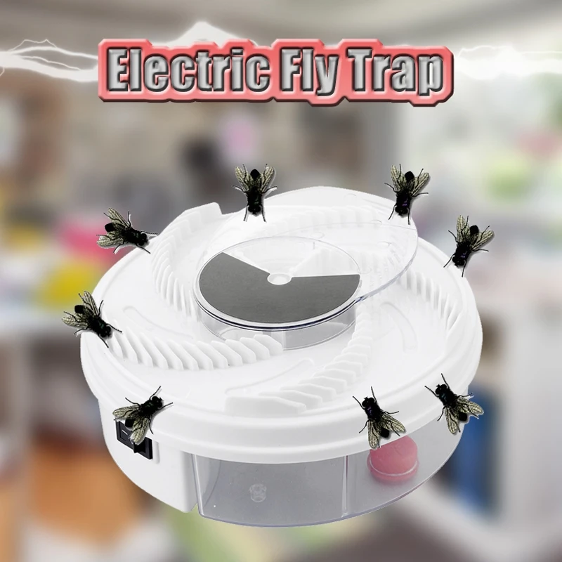 

New Electric Fly Trap Device with Trapping Food White USB Cable Insect Killer