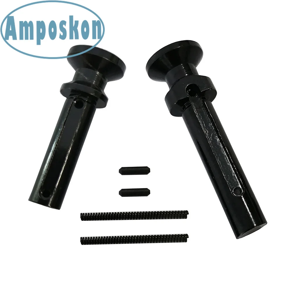 

1 Set New Hot Black Latch With Button Post Spring Extended Takedown Hunting Accessories Gun Accessories AR15 Tactical Shooting