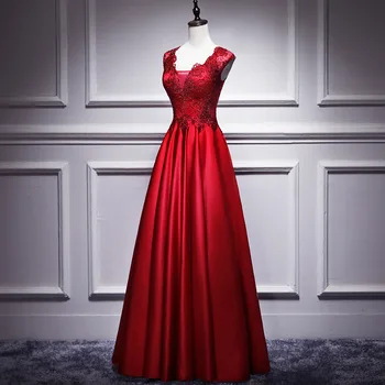 

Solid Burgundy Lady Cheongsam Exquisite Rhinestone Evening Party Gown Prom Dress Sexy Hollow Out Bride Bridal Wedding Dress