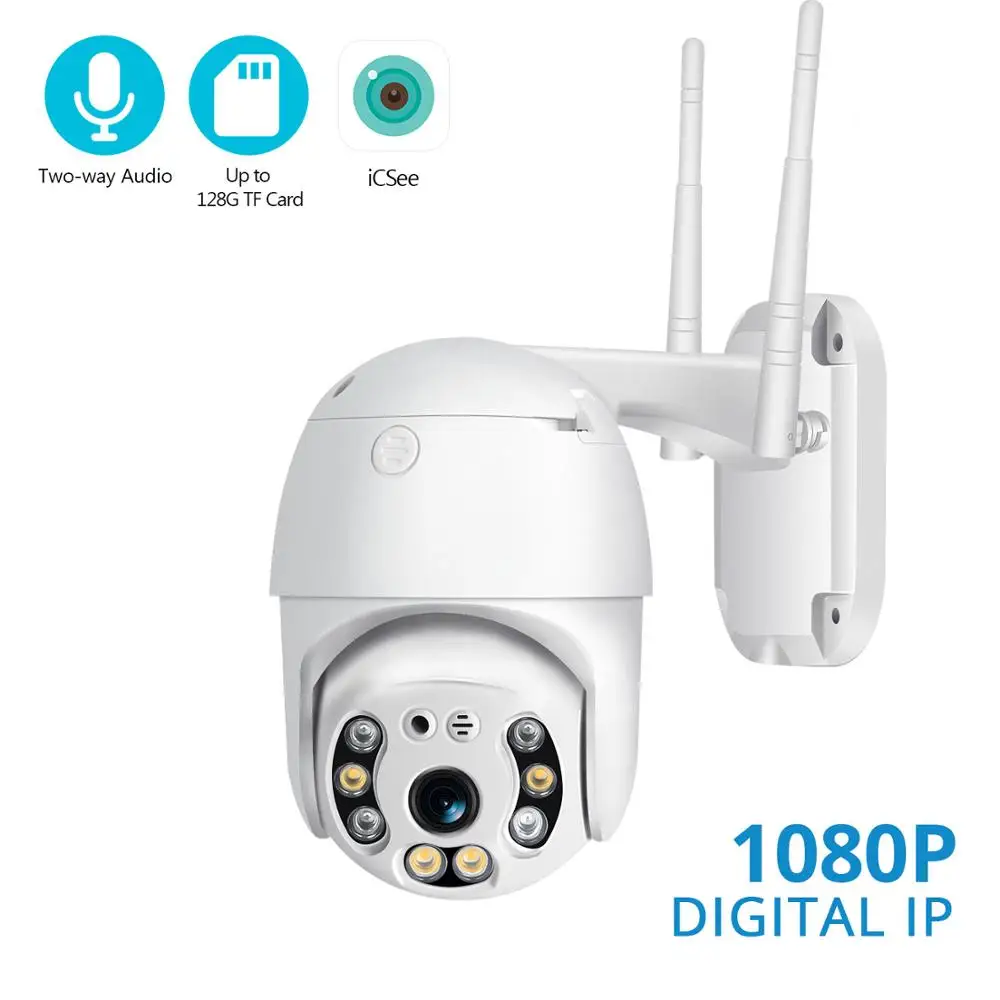 

BESDER 1080P WiFi PTZ IP Camera H.265 Two-Way Audio Wireless Outdoor Waterproof CCTV Security Camera Network Surveillance iCSee