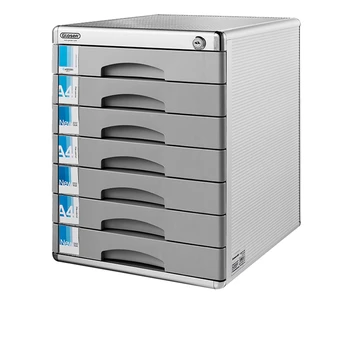 Online Desktop File Cabinet Locked Aluminum Alloy Information Receiver Office Receiving Drawer-type File Box