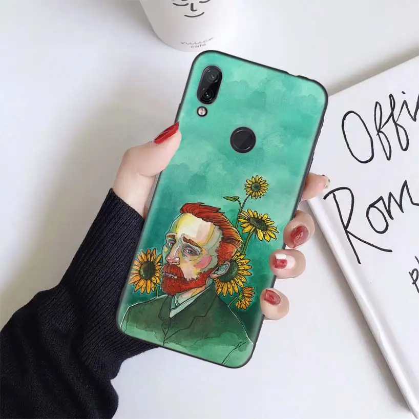 BS193-9 Чехол Ван Гога с подсолнухами Ромашка для Xiao mi Red mi Note 7 8 K20 7S 7A 6 6A Pro S2 5 mi Play 9T CC9 E A1 A2 Lite F1 мягкий чехол для телефона - Цвет: BS193-9