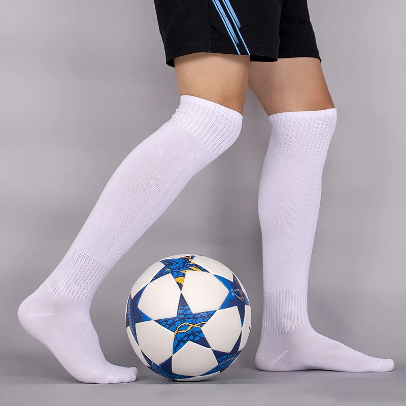 MUBFT running socks Men Women Soccer Socks Thick Breathable Knee High Football Sports Training Long Stocking 