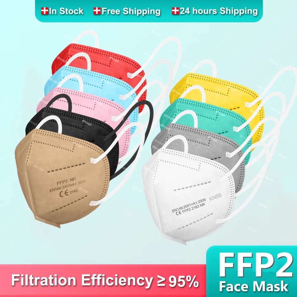 Mascherine FFP2 Mascarilla FPP2 Homologada 5 ply KN95 Masks adult respiratory Mask 95% filter protective ffpp2 masken ffp 2 |